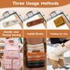 20Pcs Handmade Leather Labels PU Suede Colorful Sewing Tag Personalized Crochet Embossed with Holes for DIY Holiday Wedding Gift