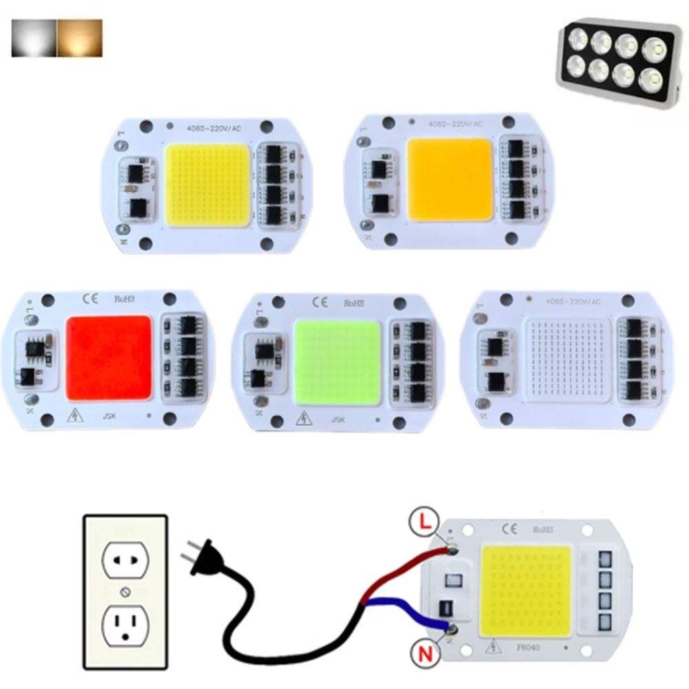 Durable 50W LED Lights Chip No Need Driver DIY COB Bead Bulb Chip for Garden Lighting Focus Spotlight Flood Lamp