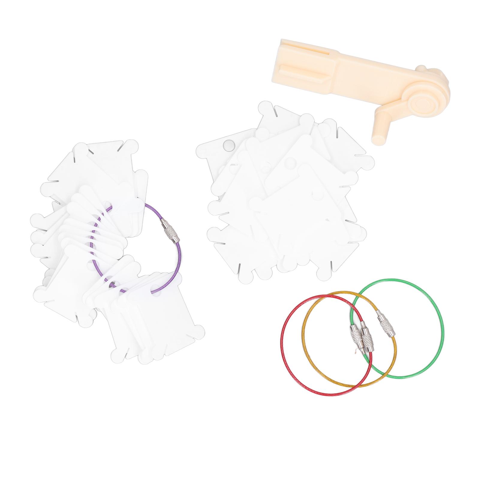 

100 шт. пластиковых бобин для мулине с ручной моталкой, DIY поделки, удобное хранение, вышивальные бобины для рукоделия и шитья белый