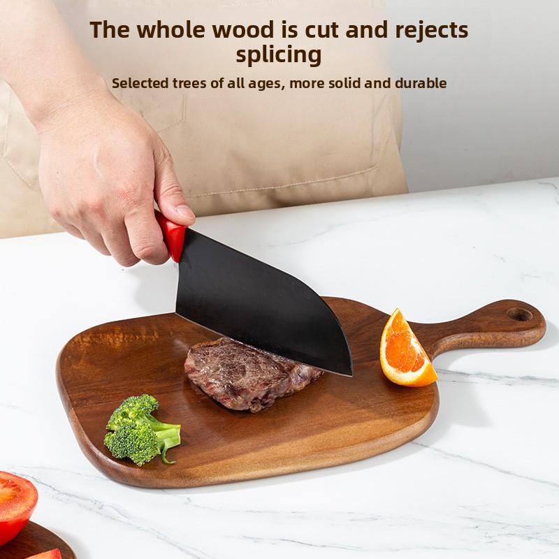 Acacia Wood Cutting Board Thickened Chopping Board Antibacterial Home Cutting Meat Vegetables Fruit and Cheese Kitchen tools