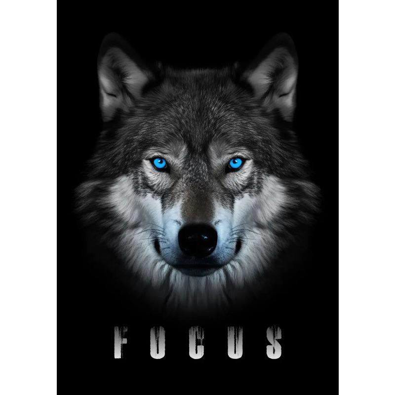 Animal Motivational Wall Art Lion Wolf Leopard Canvas Painting Entrepreneur Quotes Prints Posters Home Office Decor Frameless