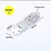 Stainless Steel 4-Inch Lockable Cabinet/Drawer Latch with Thickened Buckle