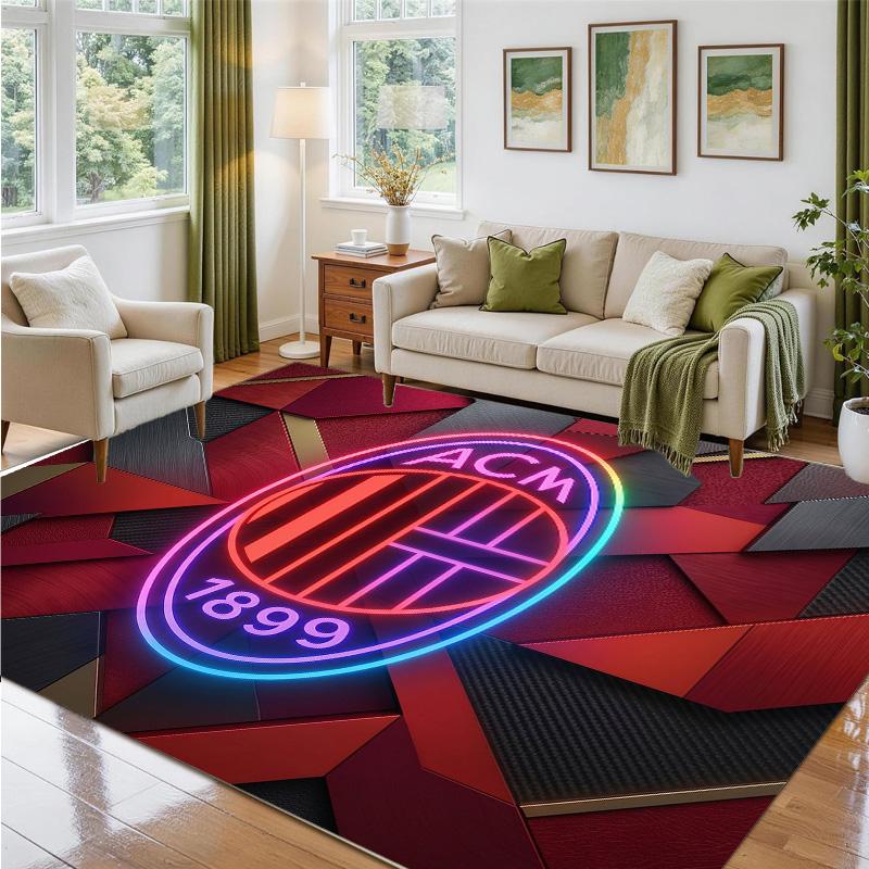 AC Milan Design Crystal Velvet Rug Soft Decorative Mat for Bedroom Entrance