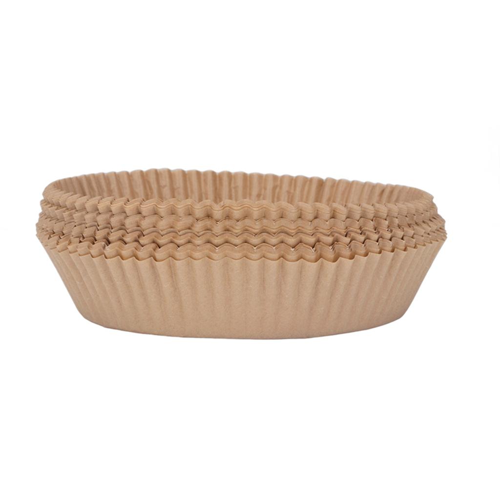100PCS Disposable Paper Liner Non Stick Silicone Oil Paper Tray Kitchen Fryer Baking Supply