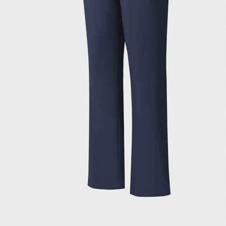 Fila Golf Series Sport Minimalist Woven Straight Leg Casual Pants Women Bottoms Tidal-Blue A11W515803F-DB