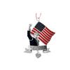 Christmas Ornament Pendant Alloy Gift Decoration Pendant (2D Plane)