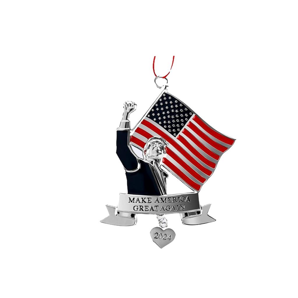 Christmas Ornament Pendant Alloy Gift Decoration Pendant (2D Plane)