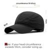 65Cm Big Head Light Thin Quick Drying Baseball Caps Male Solid Vintage Unisex Sports Hat Adjustable Trucker Cap Snapback Hats