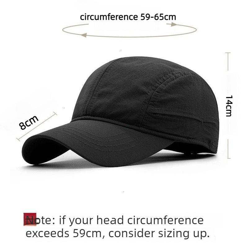 65Cm Big Head Light Thin Quick Drying Baseball Caps Male Solid Vintage Unisex Sports Hat Adjustable Trucker Cap Snapback Hats