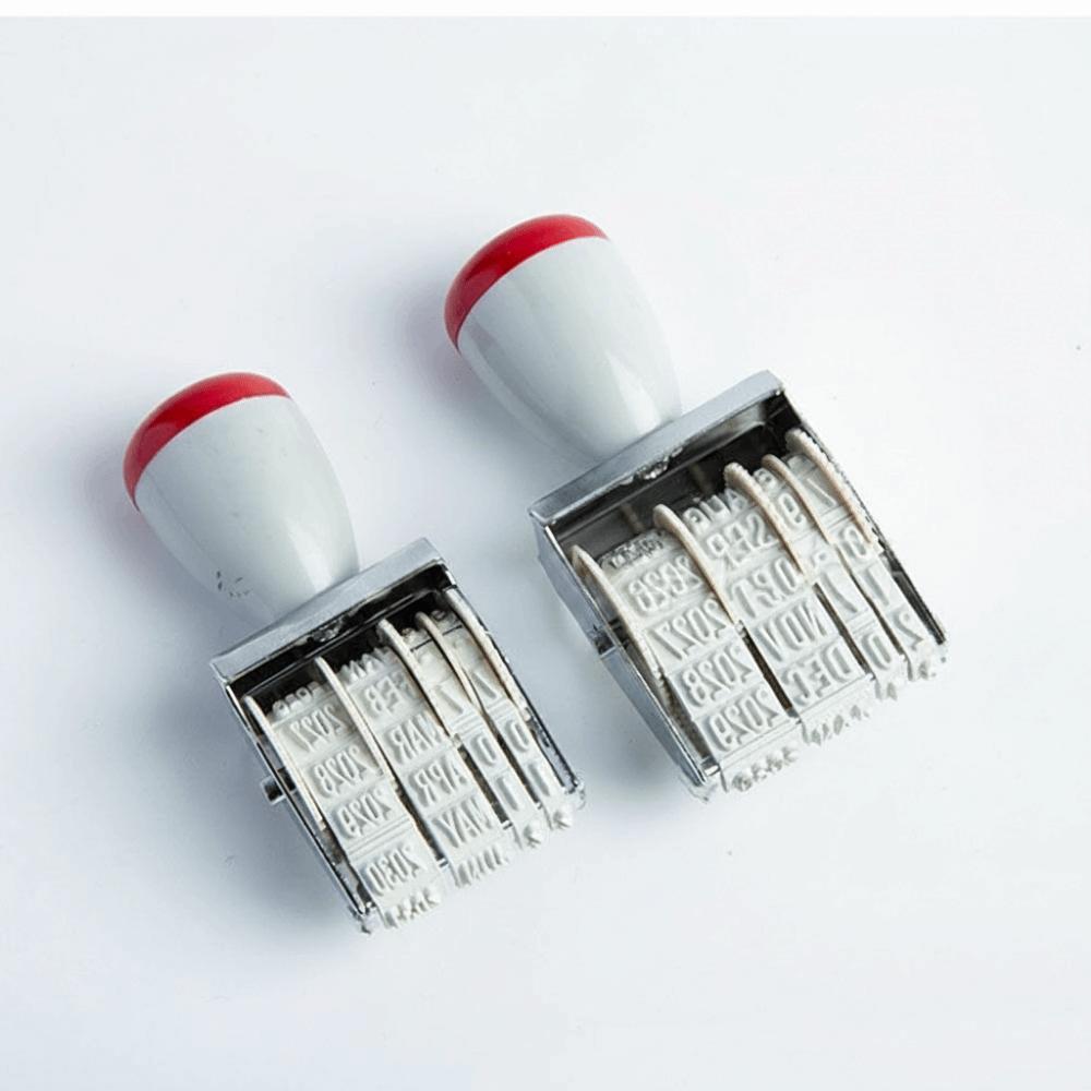 Vintage Digital Date Wheel Stamp Practical Date Rotating Stamp Number Roller Stamp  Office Use