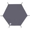 Waterproof Camping Tarp Thicken Picnic Mat Durable Beach Pad Hexagonal Tent Mat Multifunctional Tent Footprint Sun