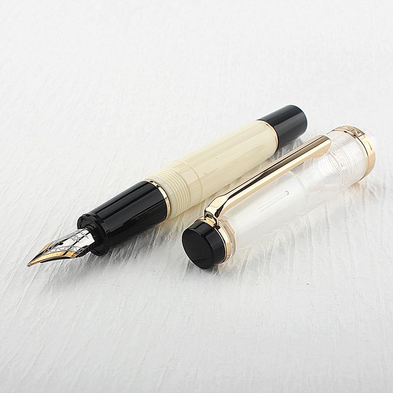 jinhao 82 mini Acrylic Smooth writing ink pens Wooden bronze office business signature school supplies students fountain pen