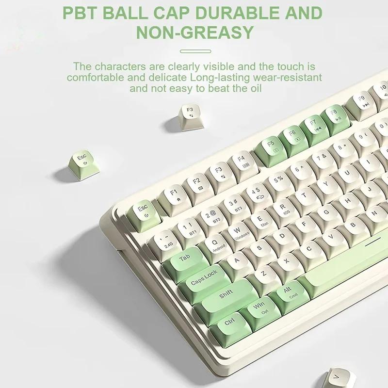 S99 Gaming Keyboard 2.4G Wireless Bluetooth Wired Three Mode RGB Keyboards Ergonomic Multi-Function Knob 3 Model Keyboard