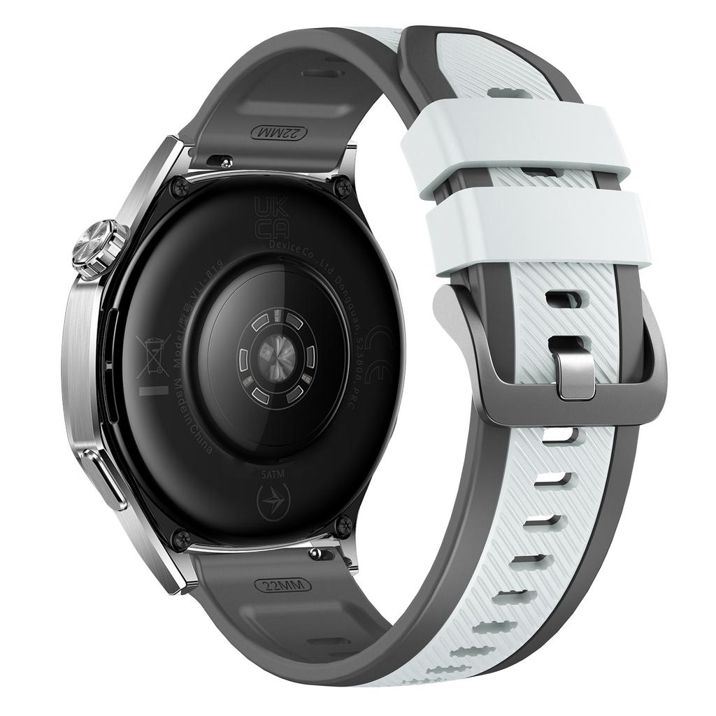 22-мм твіловий ремінець для годинника Huawei Watch GT 6/5/5 Pro/4 46 мм, двоколірний силіконовий ремінець, швидке зняття