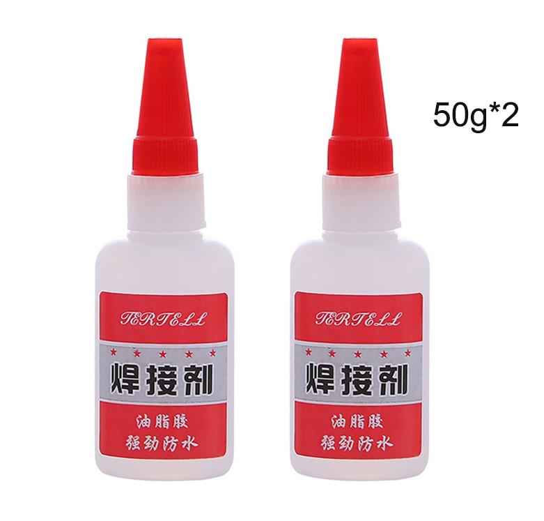 1/2 Stück Sekundenkleber, starker Klebstoff, Sekundenkleber, schnelltrocknender Cyanacrylat-Kleber für Holz, Gummi, Leder, Kunststoff, Metall, Strass-Schmuck, Heimwerkerarbeiten