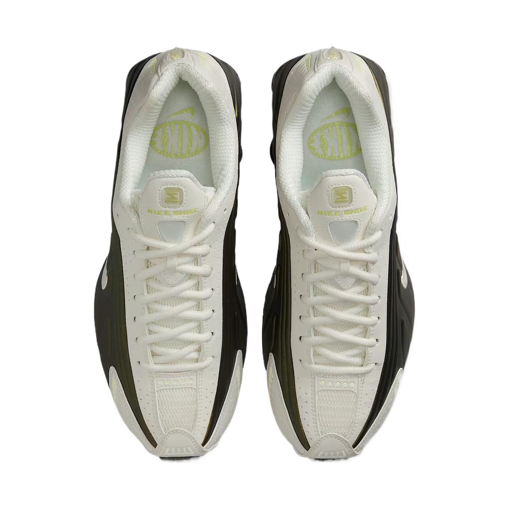 Nike Shox R4 Sail Light Lemon Twist Off Noir Sneakers da Donna Verde Lt-Lemon-Twist-Off-Noir IB8062-133
