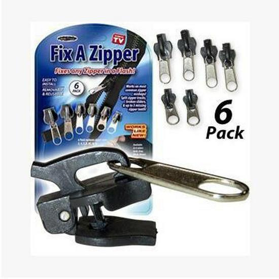 6er-Pack Reißverschlusskopf-Reparaturset