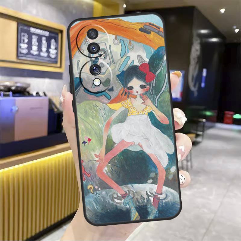 Cartoon Aesthetic Aya Takano For Honor Magic 8 7 6 Pro Case For Honor 200 400 50 70 90 Lite X8c X8b X9a X9b X9c X9d Win RT