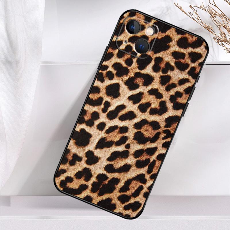 African Leopard Print Phone Case For iPhone 16 15 14 12 11 13 Pro Max 7 8 Plus X XR XS Max 13 12 Mini Cover