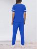 Round Neck Short Sleeve Loose Top & Lace-up Jogger Pants Women's Two-Piece Set