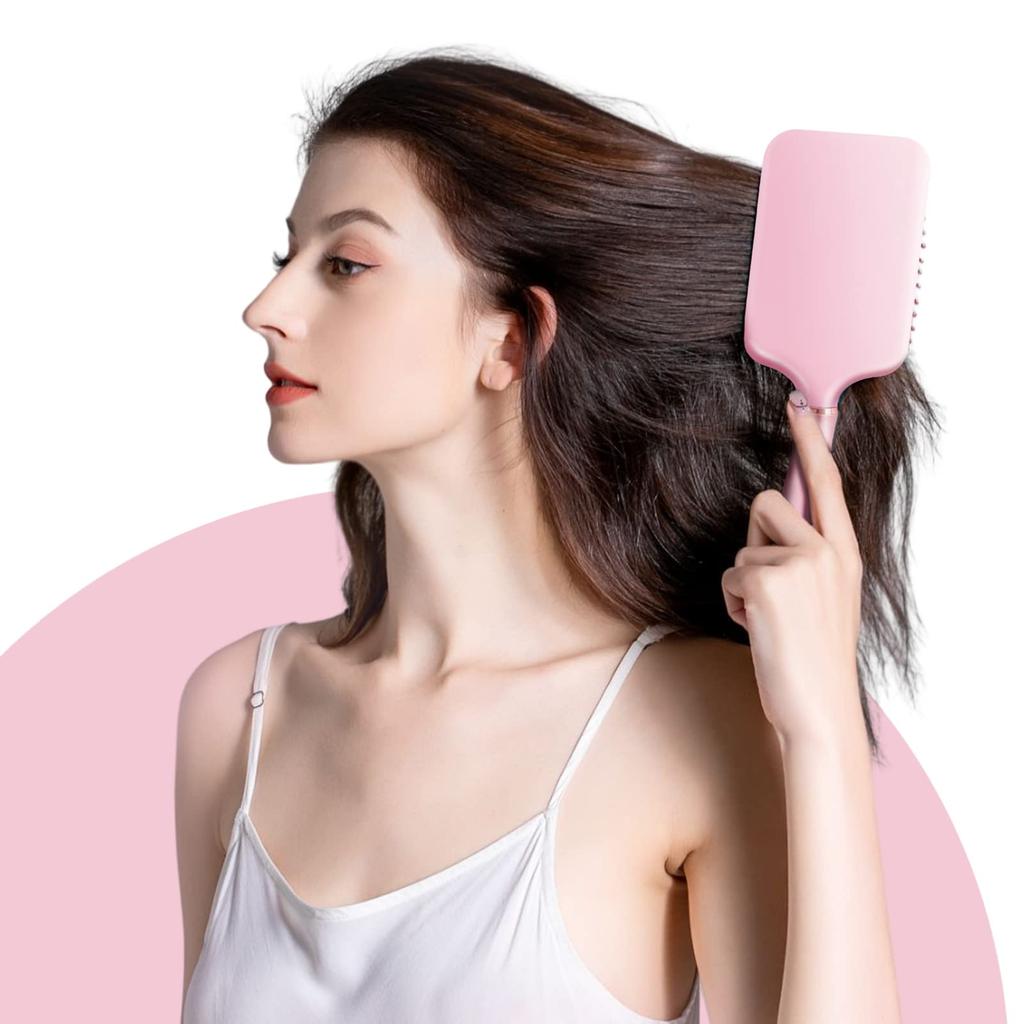 RHOS Haarpaddel, verbessert die Kopfhaut, sowohl bei nassem als auch bei trockenem Haar, Geschenkbürste, Bürste, Qualität, Pflege, Kamm, antistatisch, glatt, Anwendung, Damen, Herren, Geschenk