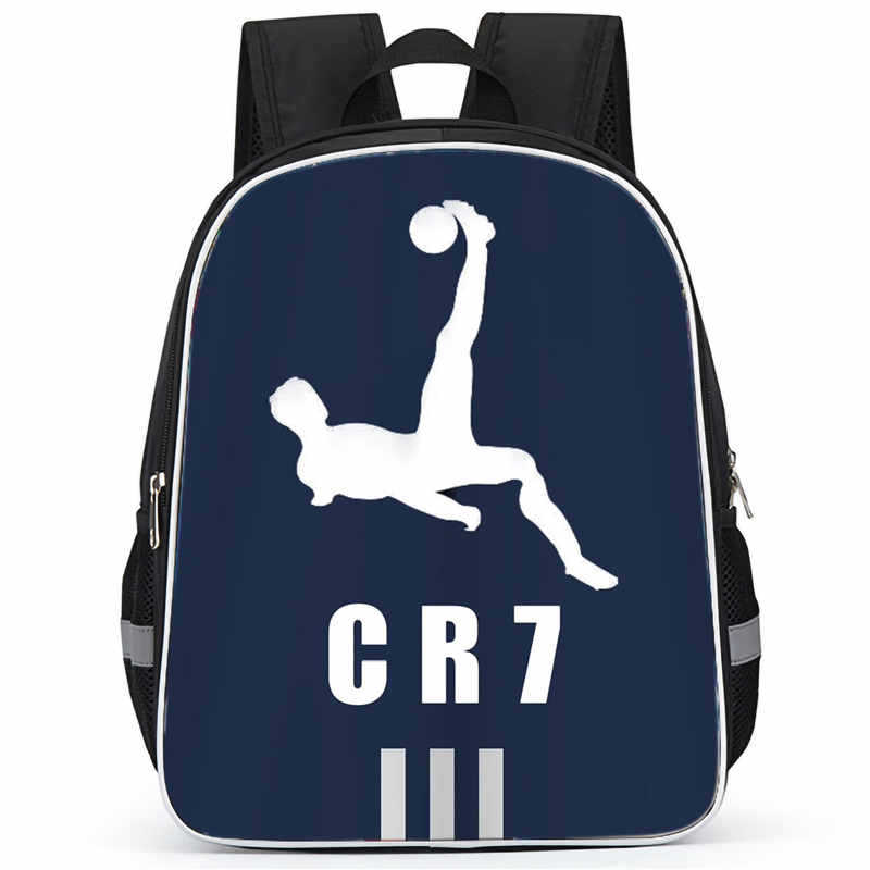 Cr7 Rucksack Hochauflösender Druck Große Kapazität Multifunktion Reißverschluss Oxford Rückenschutz Leichter Rucksack
