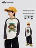 Fairy Tale Memory Cotton Raglan Sleeve Sweatshirt for Kids – Autumn Long-Sleeve, Round Neck, Color Block Design.
