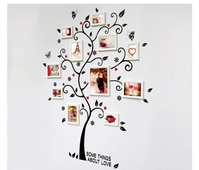 3D DIY Removable Photo Tree PVC Wall Decals/Adhesive Wall Stickers Mural Art Home Decor