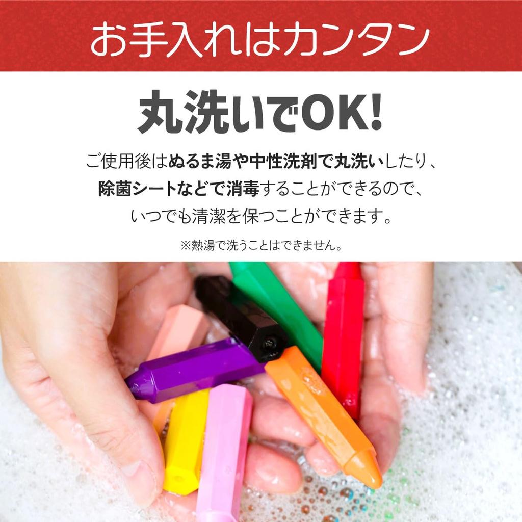 Kurepitsu Crayon Drawing Get Your Hands Easy to Made in Sleeve 12 Colors Set, Educational, Baby, Doesn't Dirty, Doesn't Break, Hold, Japan, Box,