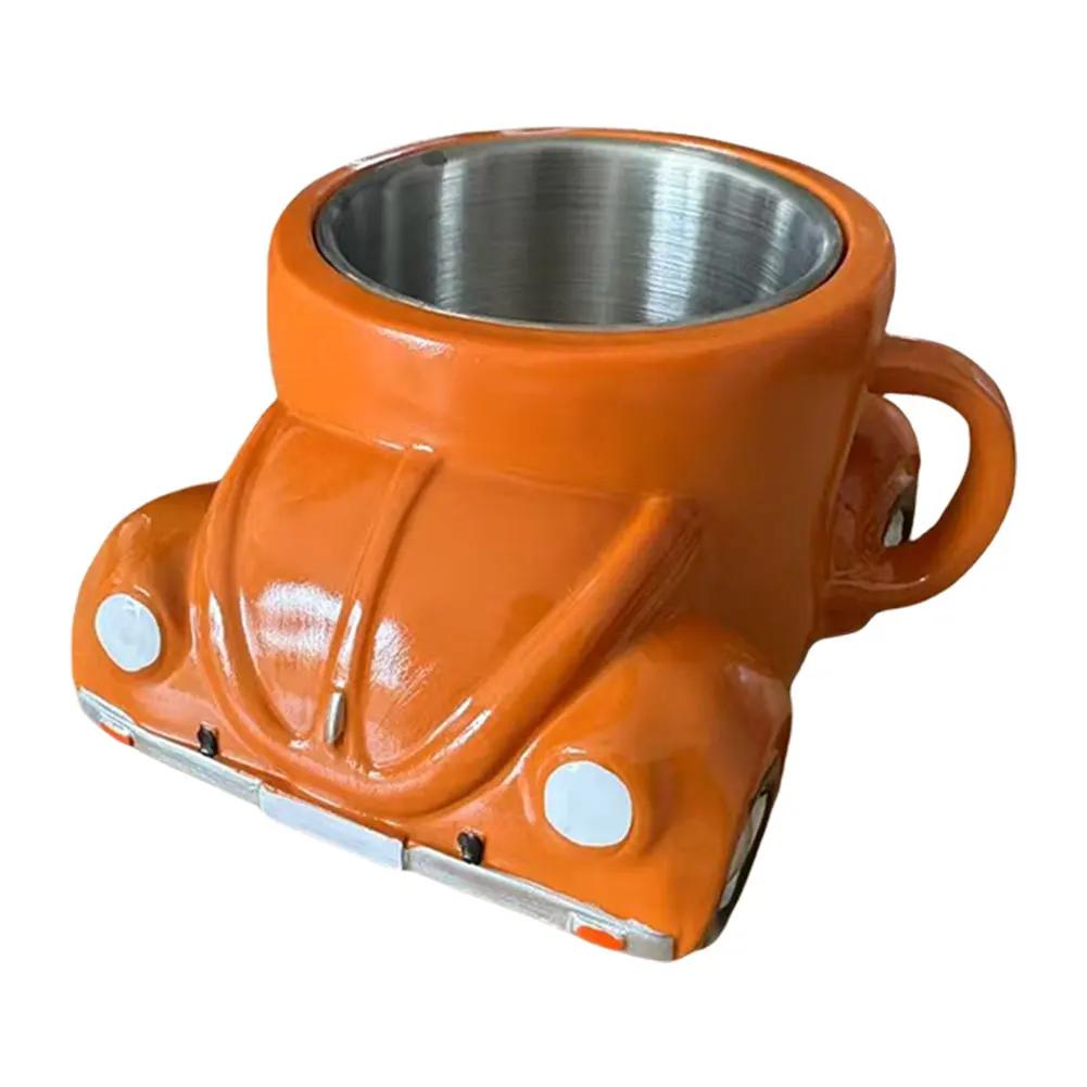 150ml Creative Coffee Mug Car Shaped Heat Resist Funny Coffee Cup Novelty Drinkware Mens Birthday Gifts for Home Offfice Decor