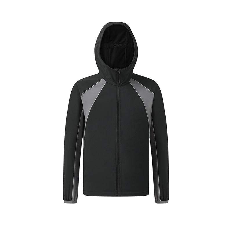 FILA Fitness Series Simple Casual Sports Training Versatile Comfortable Hooded Woven Jacket Men jackets Deep-Black A11M541701FBK