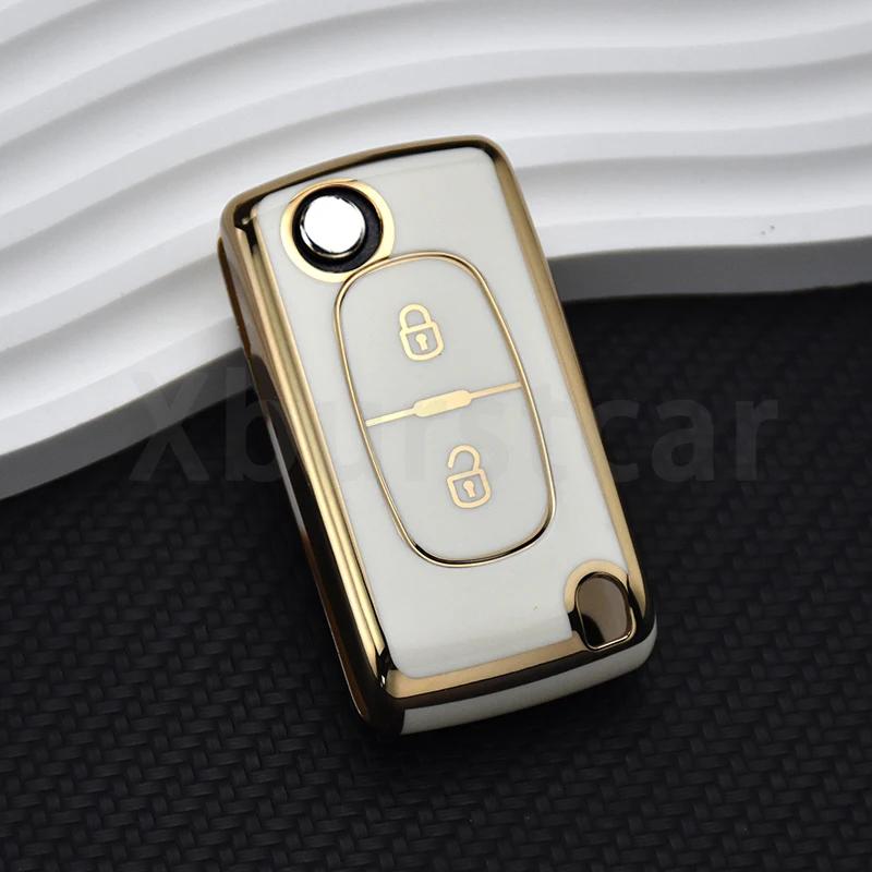 

2/3 Buttons Auto Shell Fob for Peugeot 107 207 307 308 407 607 3008 5008 for Citroen Xsara C5 C6 C8 TPU Car Flip Key Case Cover