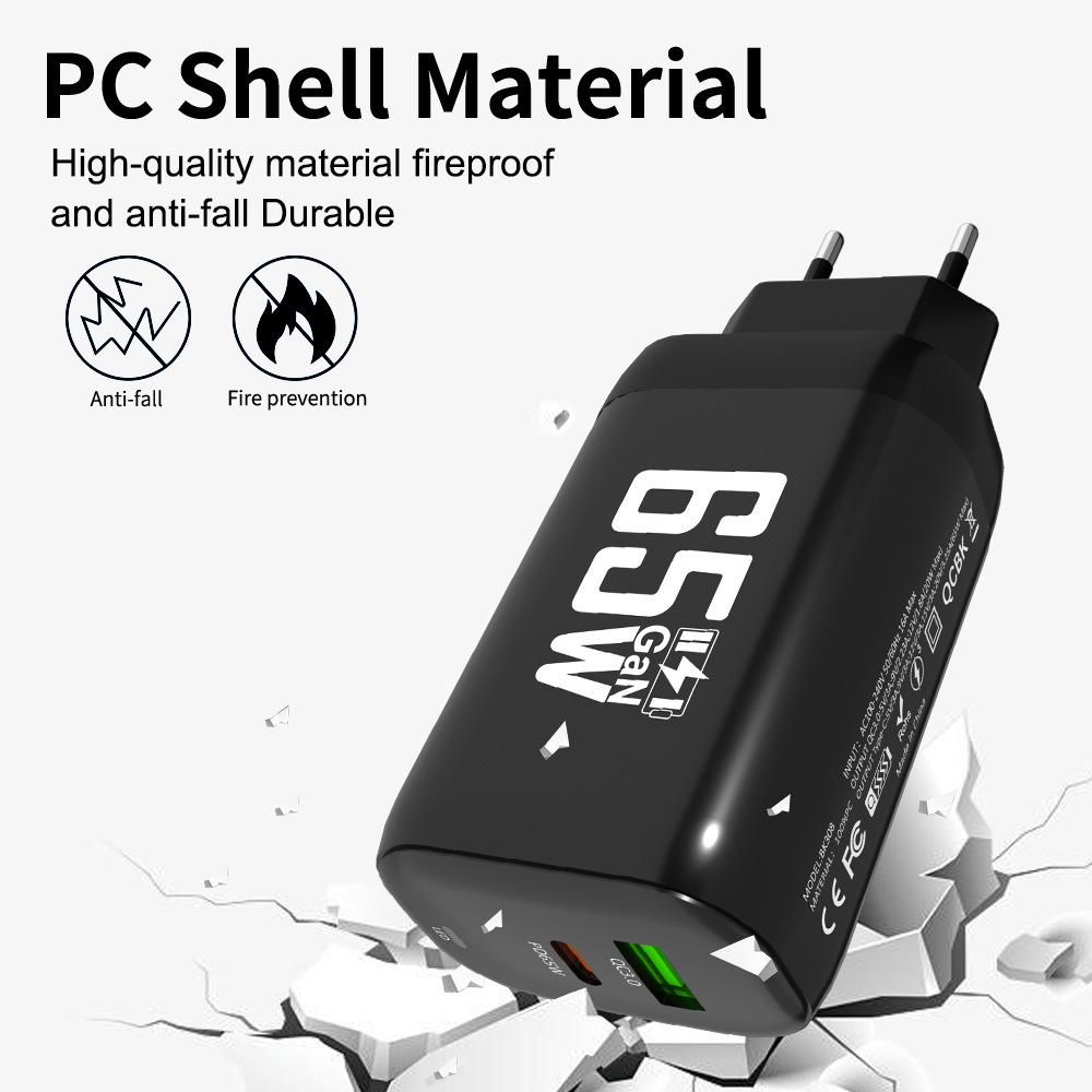 65W nabíječka GaN USB typu C Rychlá nabíječka PD 45W QC3.0 Rychlá nabíječka USB C typu C pro Macbook Laptop iPad iPad iPhone 15 Samsung