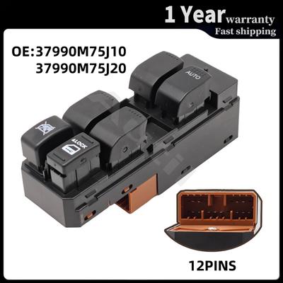 37990M75J10 12Pin RHD Power Window Master Switch Electric Glass Lifter Control Button for Suzuki Maruti Swift Car Accessories