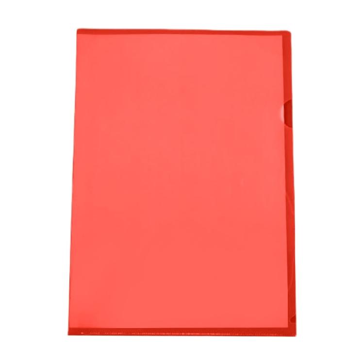 6 Color L Shaped Folder A 4 Plastic Folder Paper Clip Folder Presentation Folder for Protection File