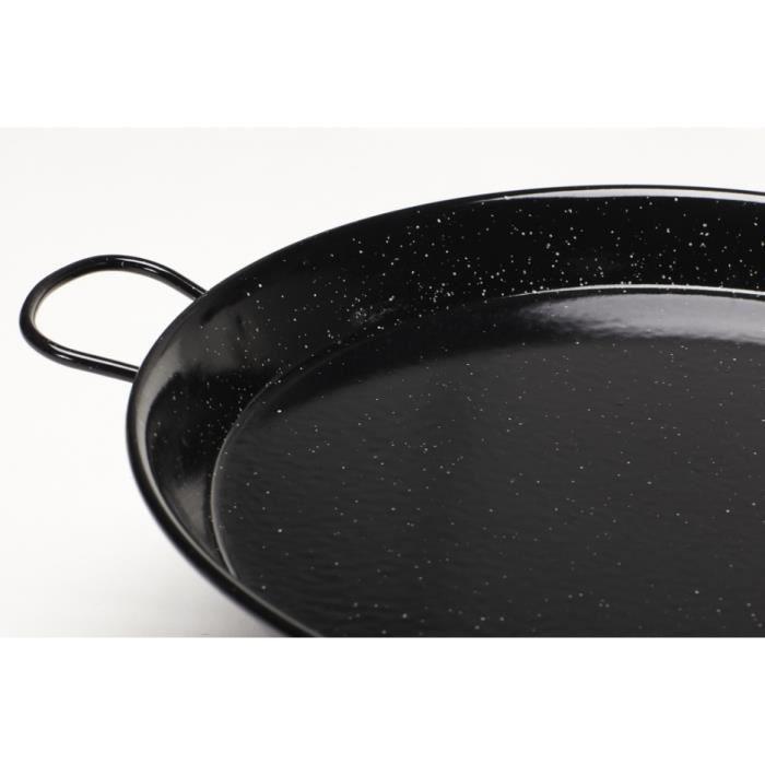 Paella Pan - VAELLO CAMPOS - BADALONA - Enamelled Steel - 46 Cm - Suitable for All Heat Sources