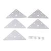 Durable Stainless Steel Triangle Connector Set; 5 Corner Codes & 5Bag Screws; Suitable for Iron Fixed Lamination