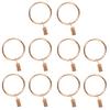 10Pcs Sturdy Metal Curtain Clip Rings Easy To Use Smooth Pull Space-Saving Load-bearing Curtain Rings
