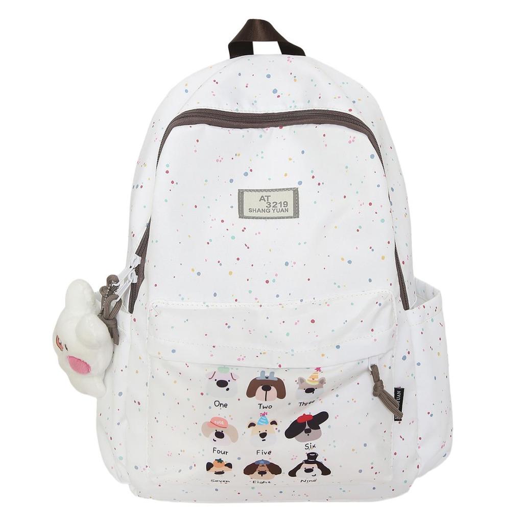 New Cute Cartoon Printed Student Backpack: Lightweight, Durable, Large Capacity Shoulder Bag for Casual Travel & School