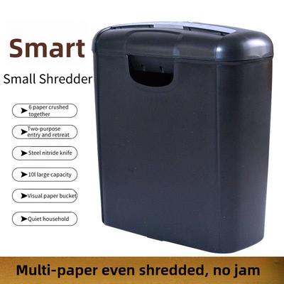 Intelligent Paper Shredder 10L Large Capacity Electric Mute Shredder Mini Household Office Paper Shredder Cutter