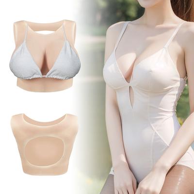 KUMIHO Silicone Seno Finto Vuoto Dietro Forme Pettorali Ampliatore del Seno per Drag Queen Crossdressing Transgender Anime Cosplay