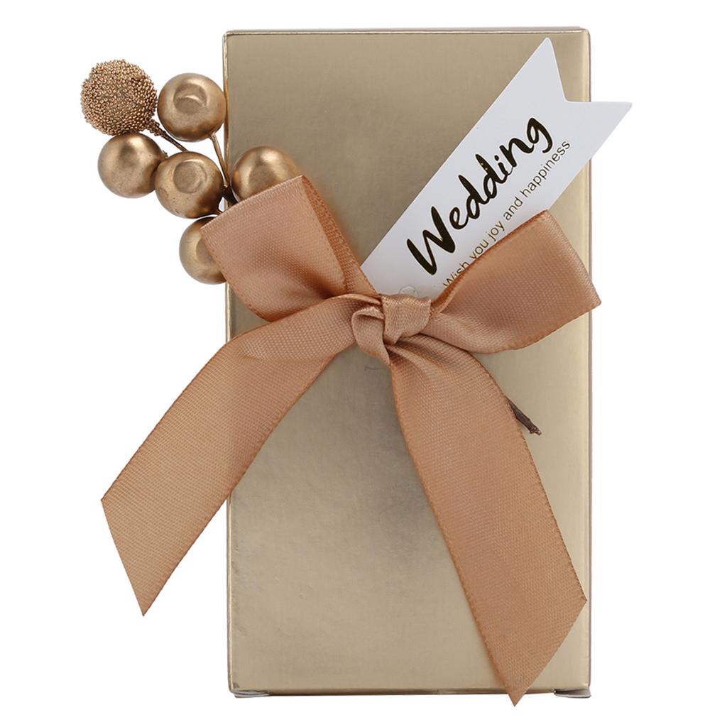 50pcs Wedding Favors Candies Souvenirs Gift Paper Gift Box for Wedding with Bowknot