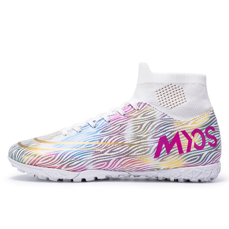 High-top Football Shoes Men's and Women's Professional Long-nail Sneakers Broken-nail Football Training Shoes