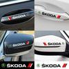 VMAD6 Set of 4 Anti-Scratch Door Handle Protector Decoration Sticker For Skoda Octavia A7 VRS Kodiaq Karoq Superb Yeti Fabia Rapid