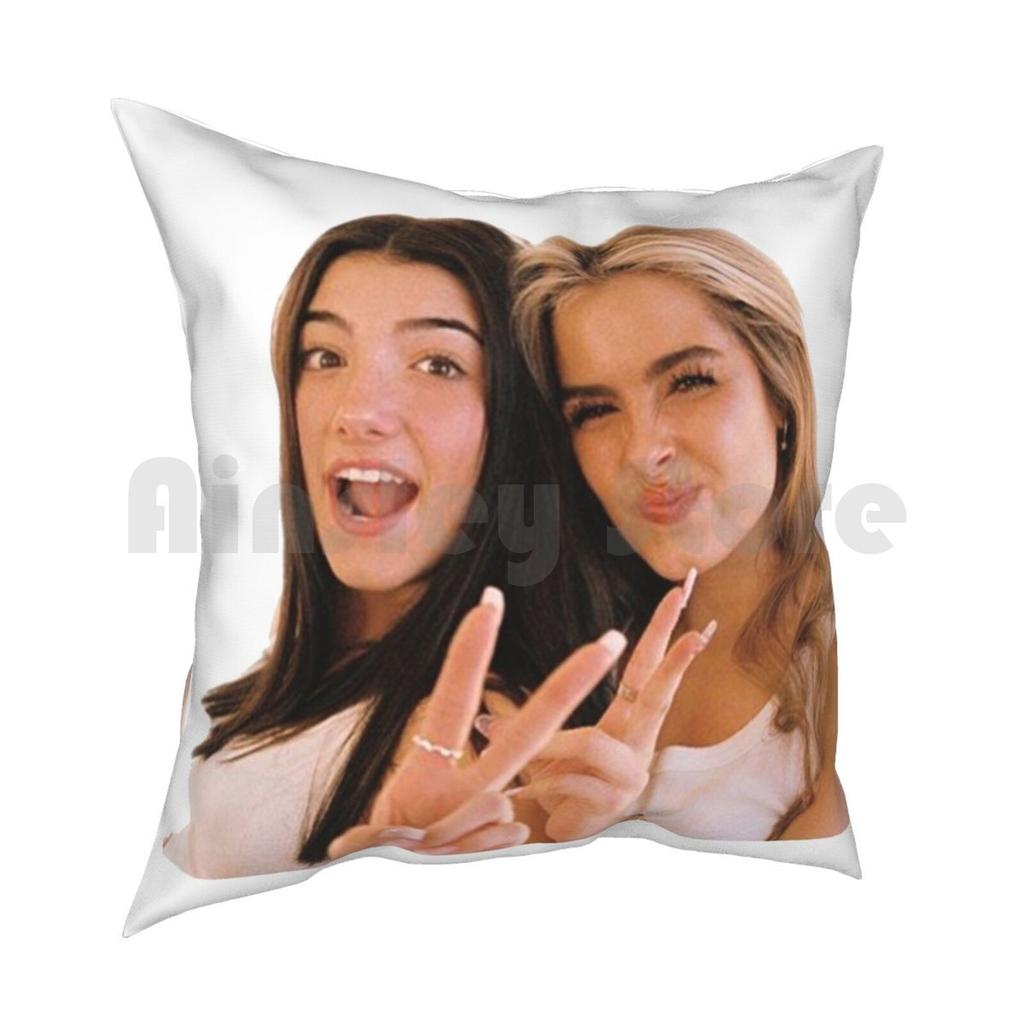 Charlie And Addison Pillow Case Printed Home Soft Throw Pillow Renagade Dmelio Rae Netflix Vintage Yk Aesthetic Vsco