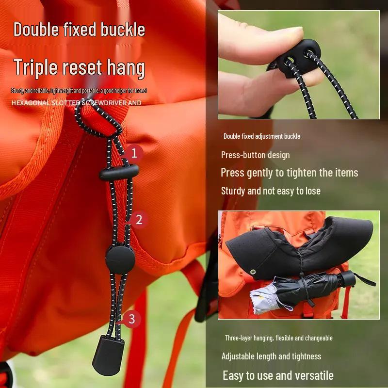 Neuling Outdoor-Rucksack mit verstellbarer elastischer Bindung und Aufhängeschnalle