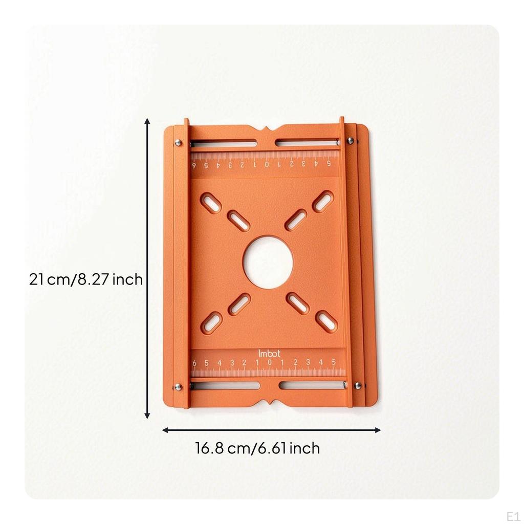 Router Base Plate with Side Rails Aluminum Template PrecisionAligned for Woodworkers,
