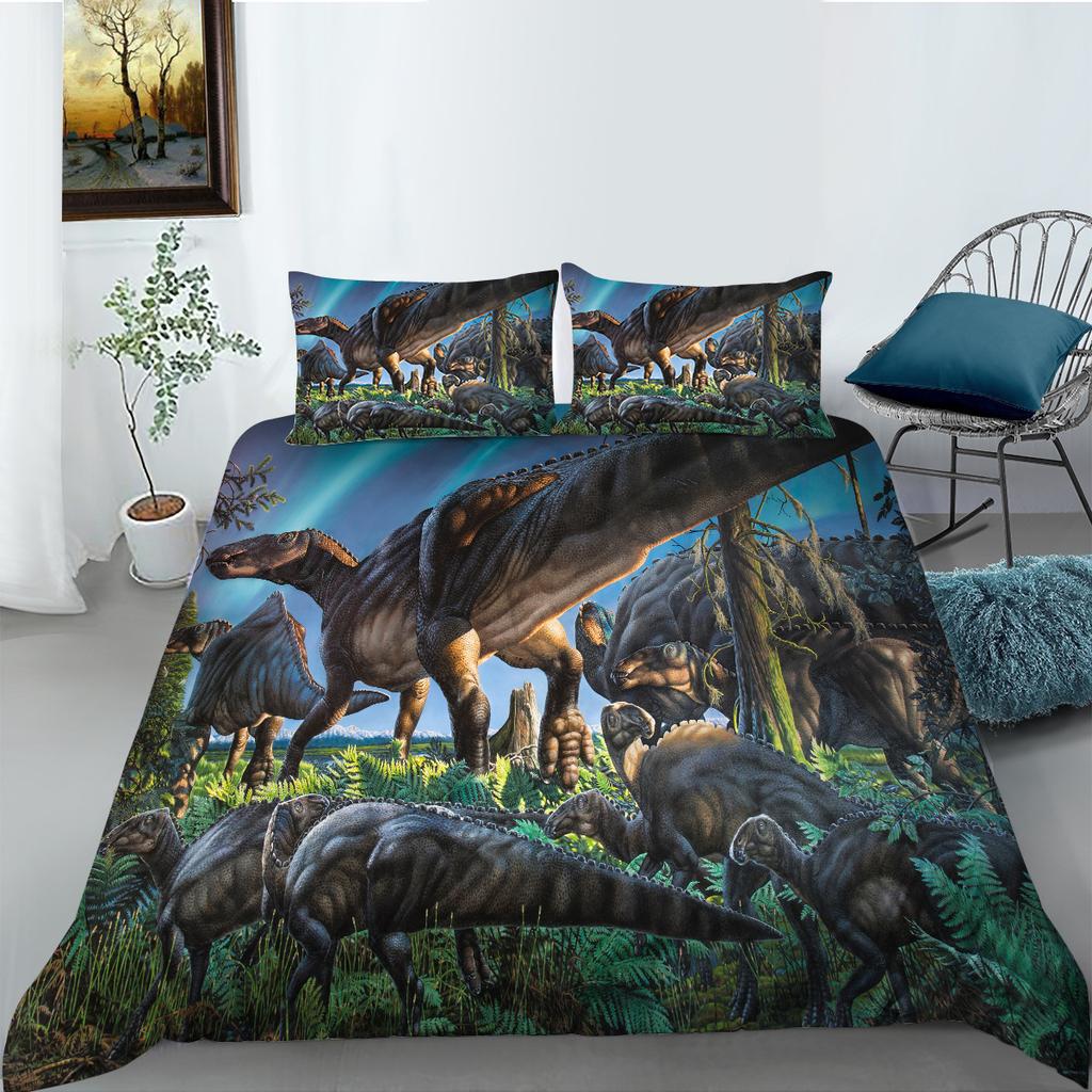 Jurassic Series Digital Printing Polyester Bedding Two Or Three-Piece Set