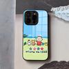 M-MINNA NO T-TABO Phone Case For IPhone 17 Air 16 E Pro Max 15 14 13 Mini 12 Pro 11 Max Plus Black Glass Cover