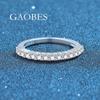 Fashionable S925 Sterling Silver Women's Ring with Full Pave CZ Stones